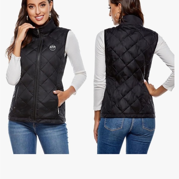 NWT JYK Black Portable Heated Vest with Charger - Picture 6 of 8